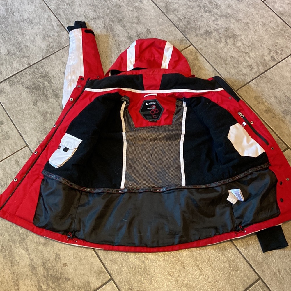 Red And White Killtec Level 3 Ski Jacket - image 3
